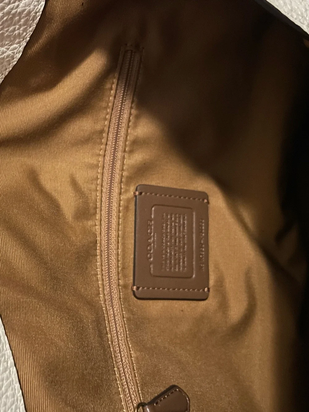 Coach pebbled leather